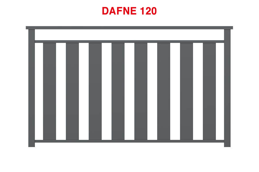 Ringhiere Modello Dafne - Variante Dafne 120