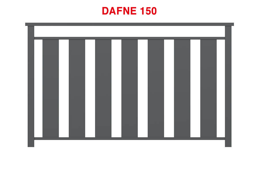 Ringhiere Modello Dafne - Variante Dafne 150
