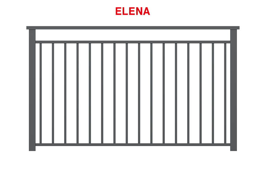 Parapetti in alluminio - Modello Elena
