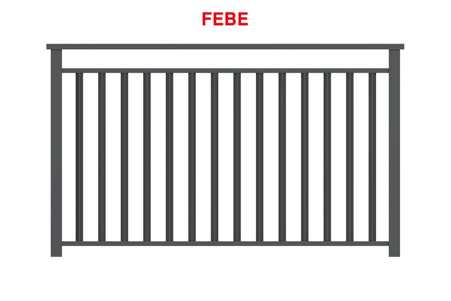 Parapetti in alluminio - Modello Febe