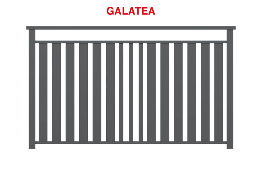Parapetti in alluminio - Modello Galatea