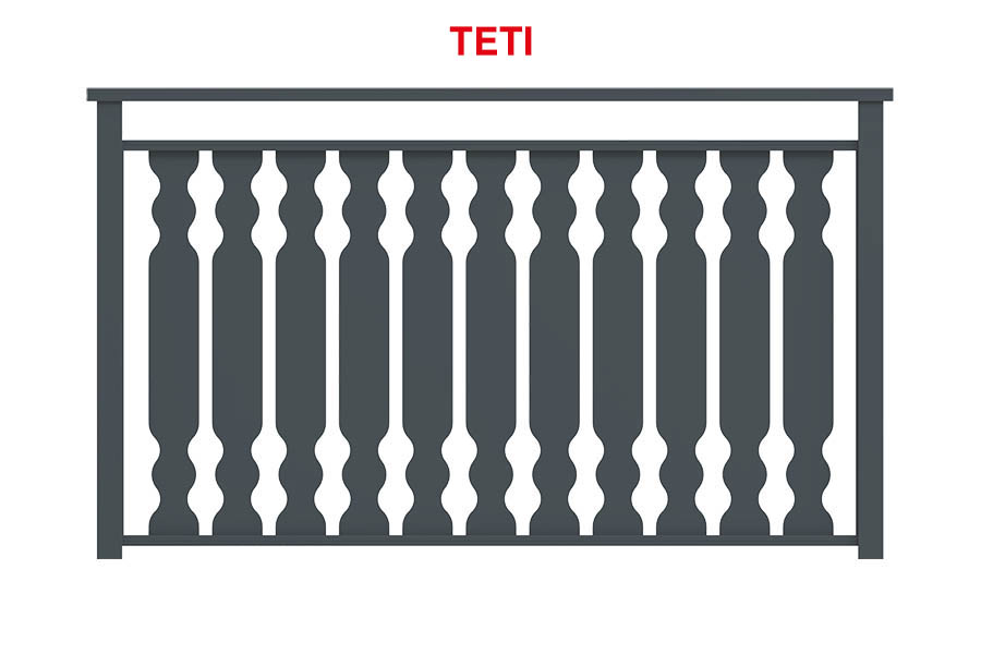 Parapetti in alluminio - Modello Teti