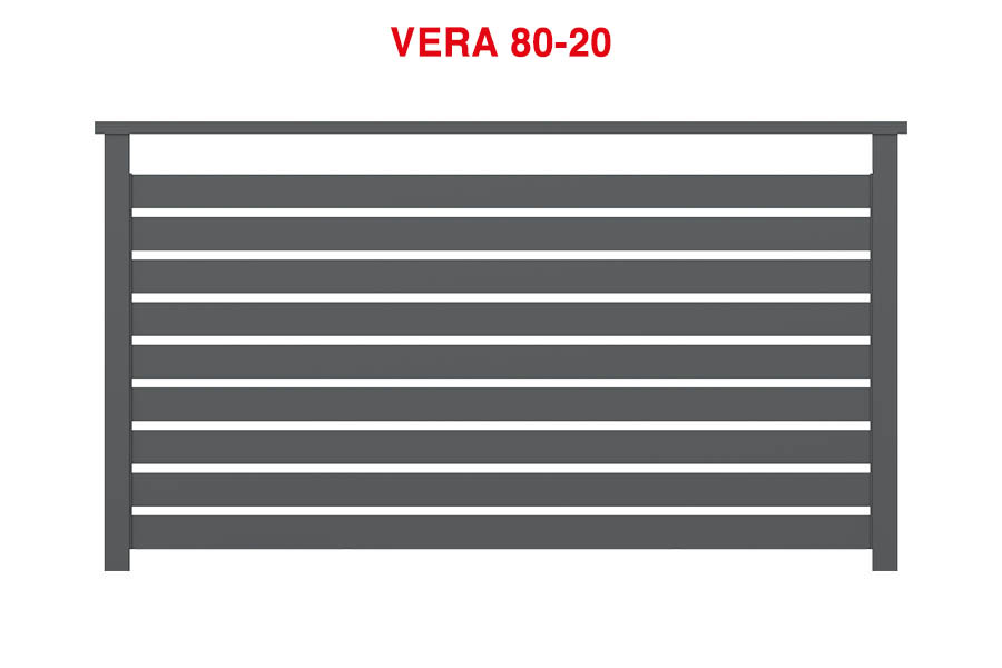 Ringhiere in alluminio - Vera 80-20