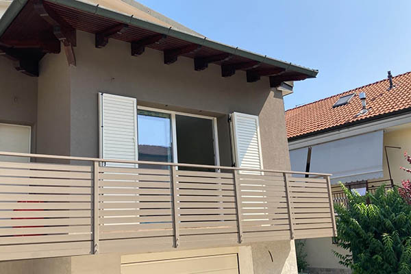 Ringhiere in alluminio